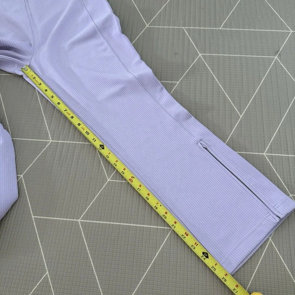 NEW Lululemon‎ Ribbed Softstreme Zip-Leg HR Cropped Pant 25
